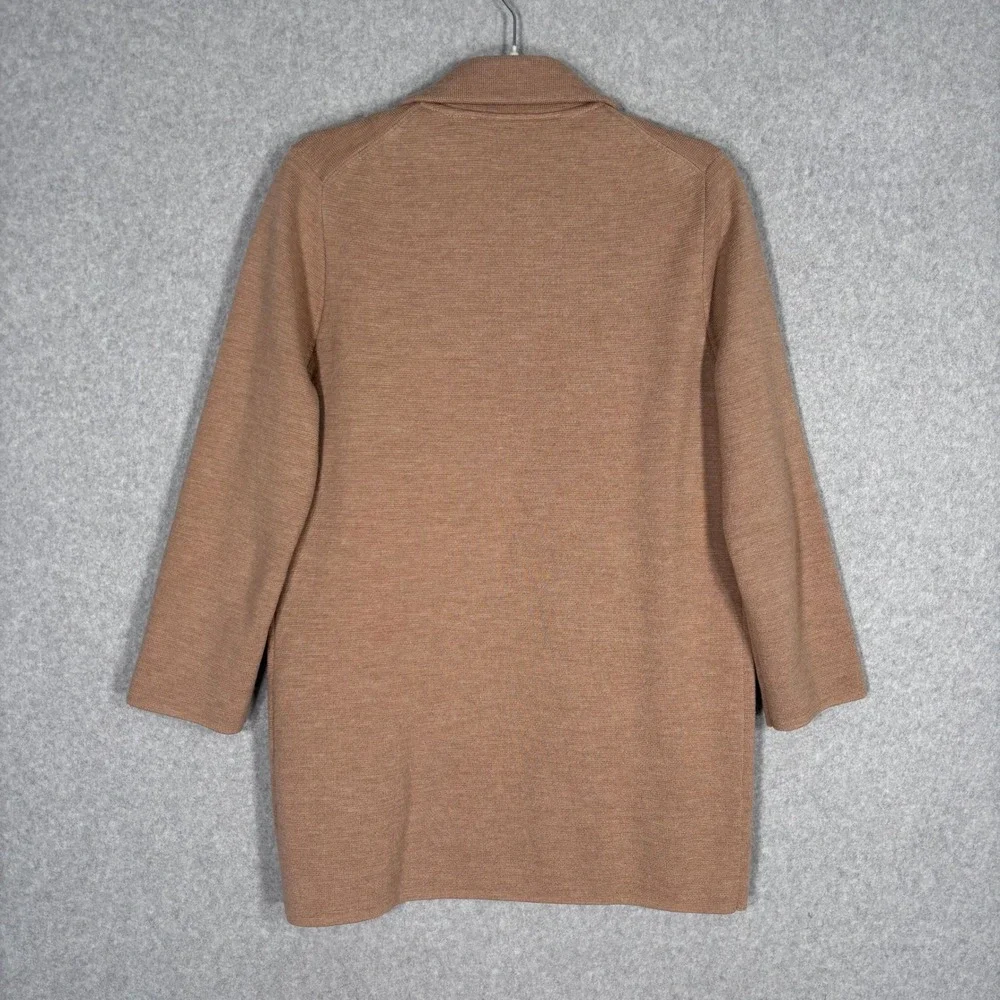 J‎ Crew Sophie Merino Wool Sweater Blazer Small Neutral Minimalist Quiet Luxury